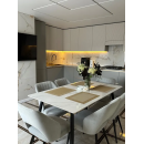 Стол обеденный SIGNAL RION белый/черный 160/90